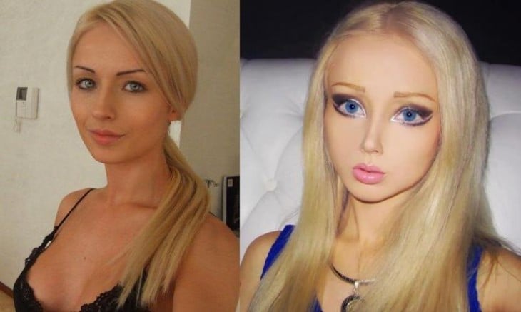 Valeria Lukyanova, la barbie humana, antes de sus operaciones