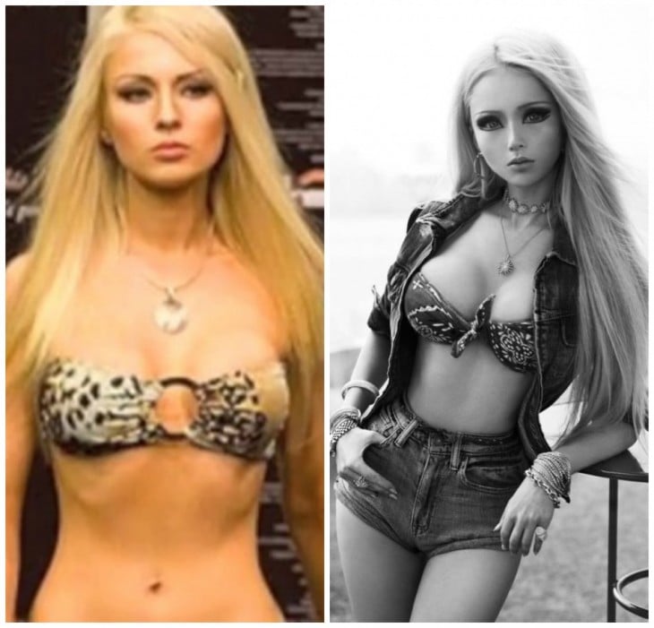 Valeria Lukyanova, la barbie humana, antes de sus operaciones