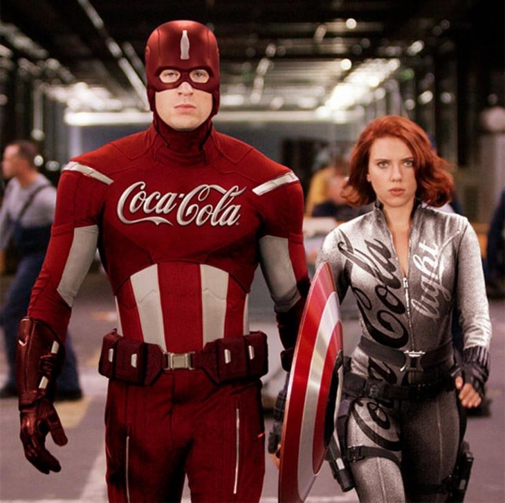 Captain America, Coca Cola