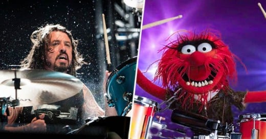 ¡Épico!: ¡Dave Grohl se Enfrenta a un Duelo de Batería Contra Animal de los Muppets!