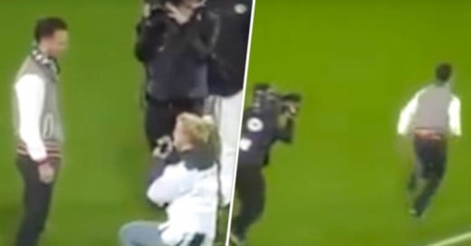 Video: Esta mujer le pidió matrimonio a novio en un estadio ¡y el resultado fue desastroso!