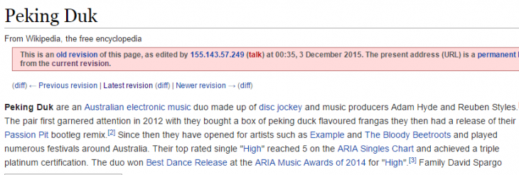 articulo editado de wikipedia de Peking Duk