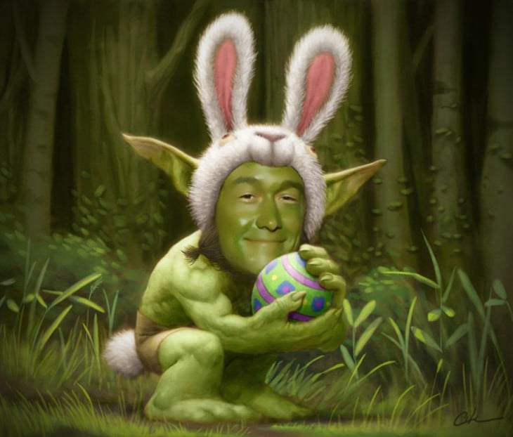 Conejo de pascua, Joseph Gordon-Levitt Yoda