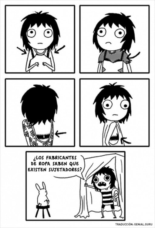 Ilustraciones de Sarah Andersen, lógica femenina