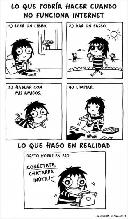 Ilustraciones de Sarah Andersen, lógica femenina