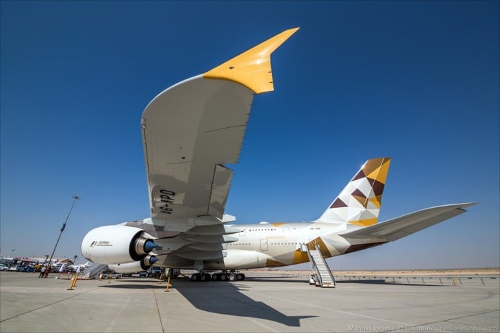 Avión A380 de Etihad Airways