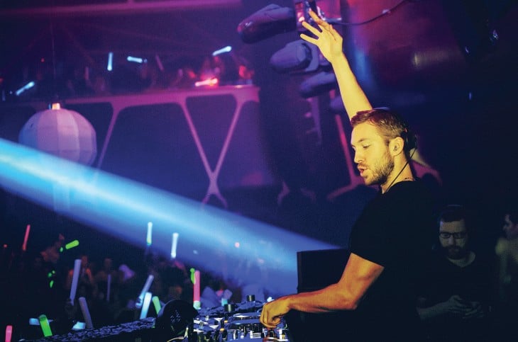 Calvin Harris en una de sus presentaciones