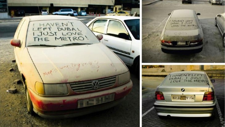 Autos abandonado en Dubai