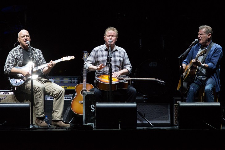 The Eagles en su presentación en California