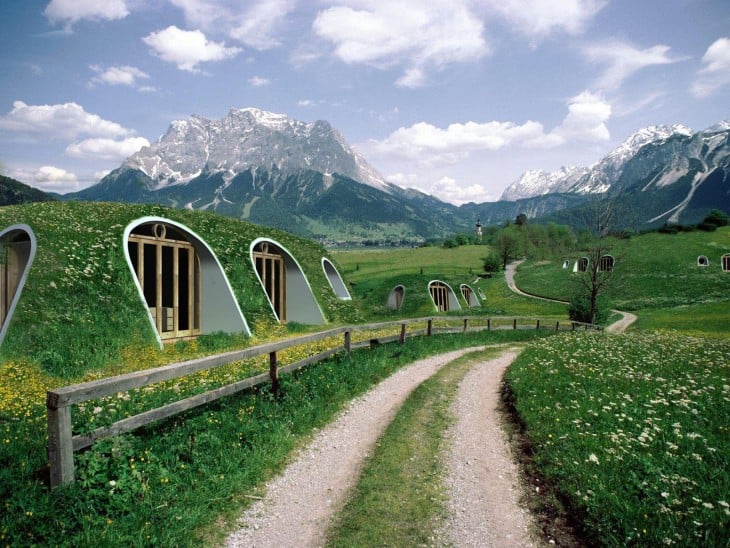 Casa de Hobbit prefabricada