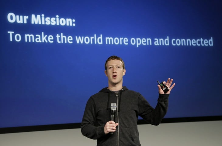 Zuckerberg en una presentación