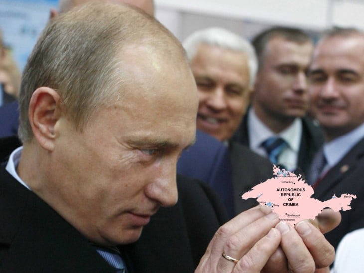 vladimir Putin en batalla de Photoshop