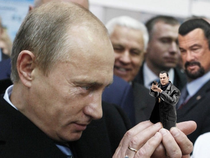 Vladimir Putin en batalla de Photoshop