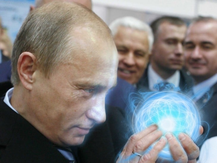 Vladimir Putin en batalla de Photoshop