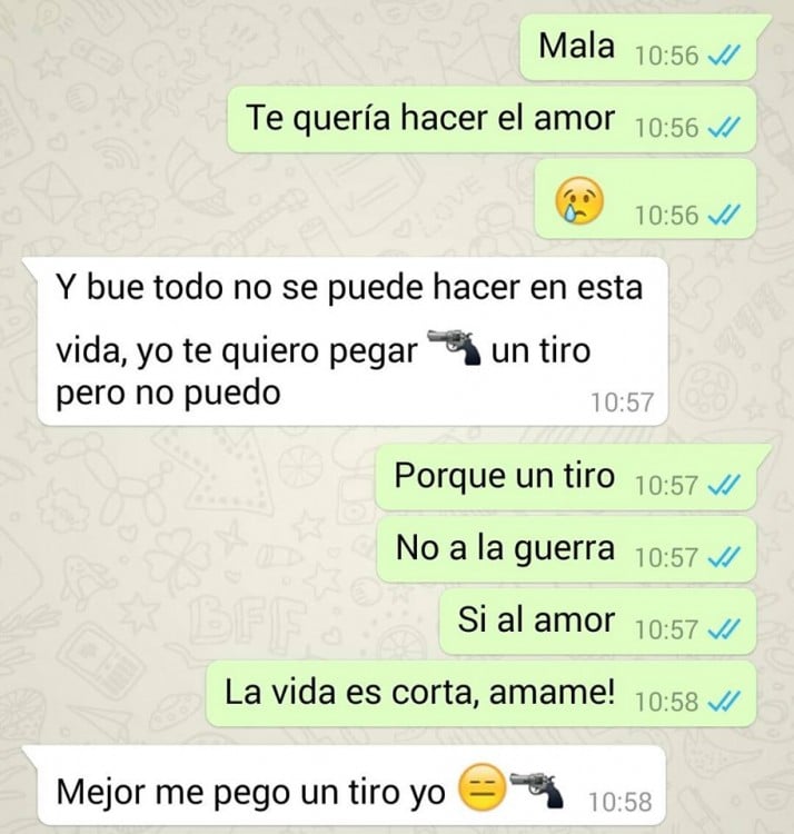 Conversación por watsapp