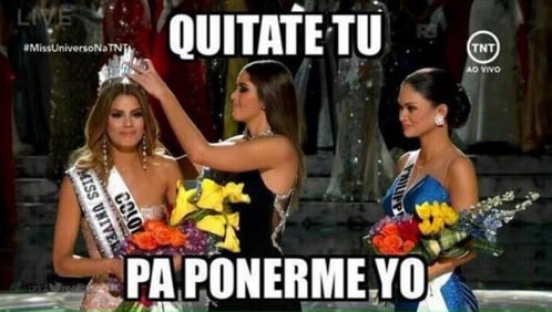 Memes por la equivocación en Miss Universo