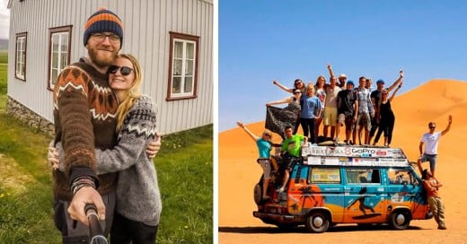 Esta pareja visitó 50 países en su Van y ¡gastando sólo 8 dólares por día!