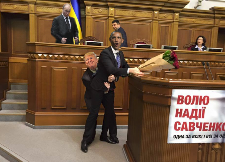 photoshop parlamento ucraniano trump obama