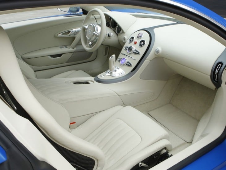 Interior del Bugatti Chiron
