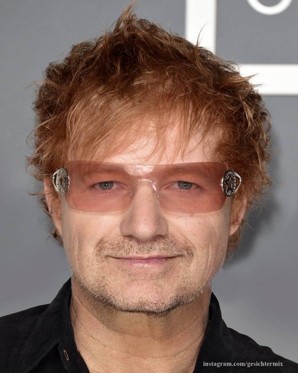 Bono y Ed Sheeran