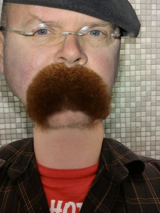 Hombre de la barba desata Batalla de Photoshop