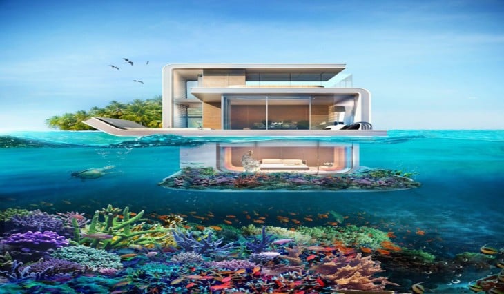 Casa flotante en Dubai