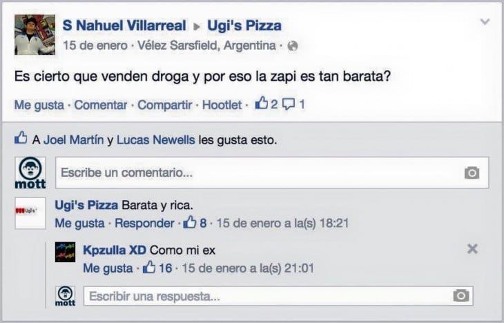 Ugi's Pizza y su peculiar estilo de atender al cliente