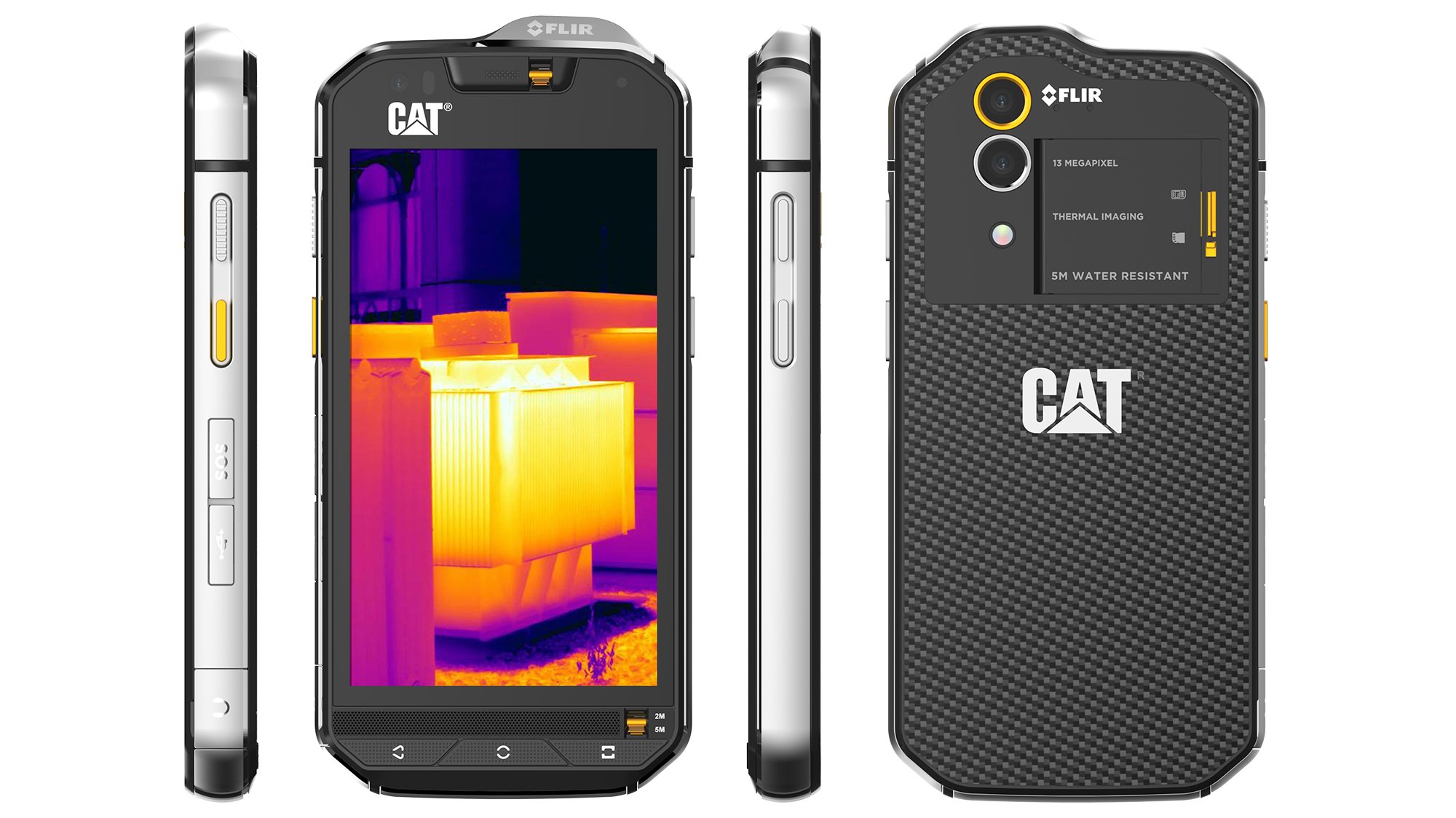 Crea Caterpillar tel fono para hombres de trabajo rudo Crea Caterpillar tel fono para hombres de trabajo rudo