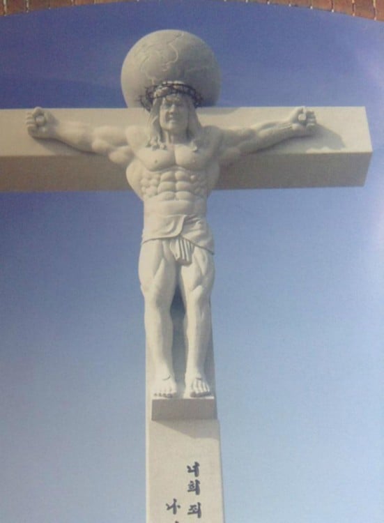 Jesús musculoso Corea