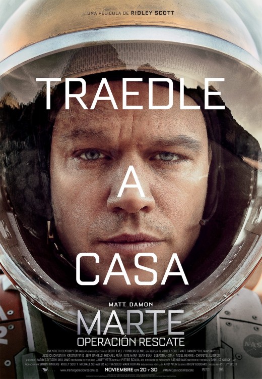 Cartel de The Martian en España