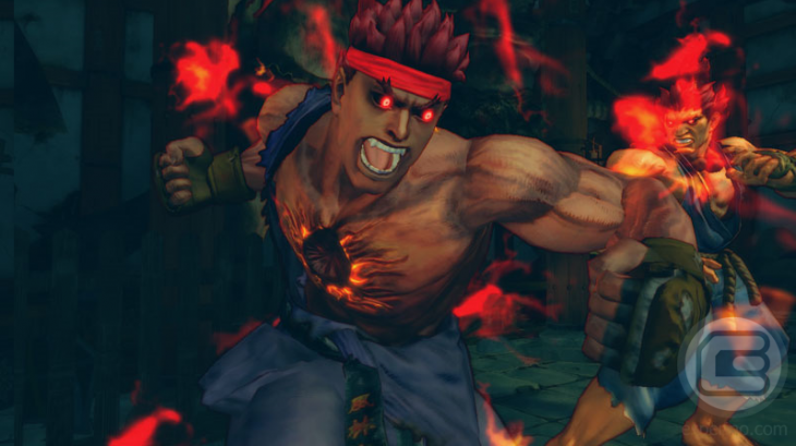 Ryu dominado por la fuerza del mal