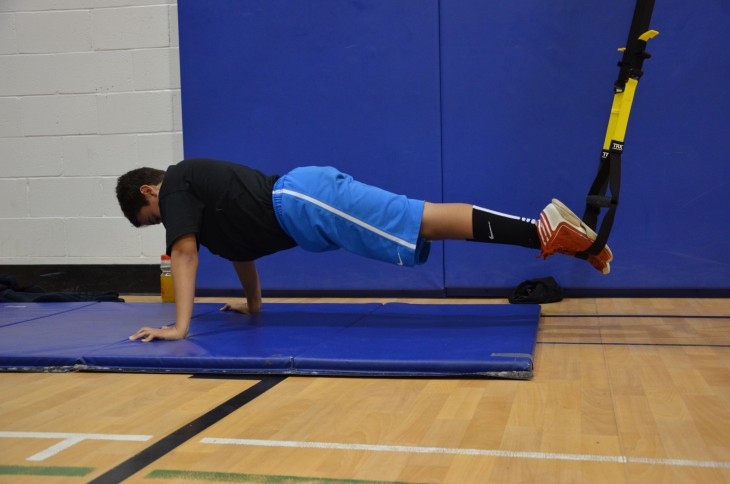 flexiones con TRX