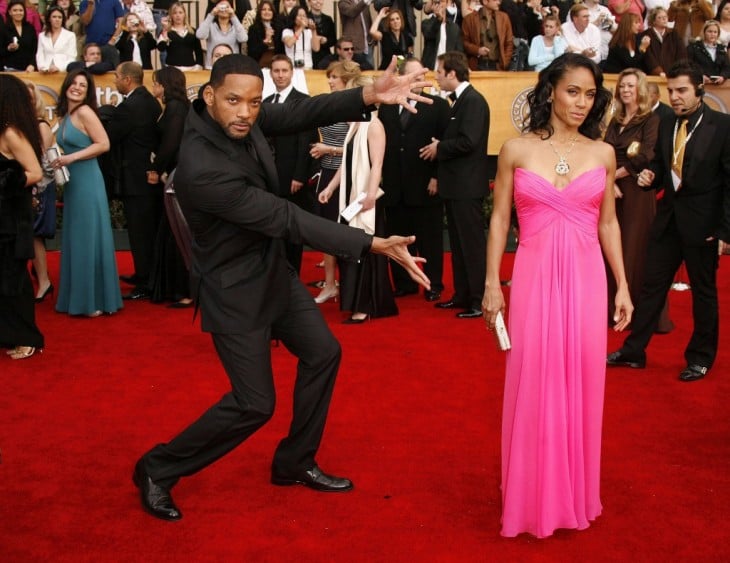 Will Smith presentando a su esposa Jada 