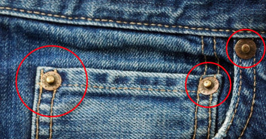 Esta es la razón por la que tus Jeans tienen esos pequeños botones ¿Lo sabías?