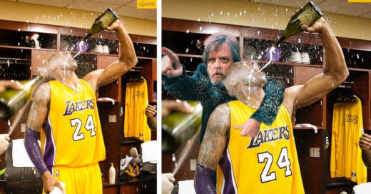 Kobe Bryan celebra con champaña por su último juego e Internet se burla de él