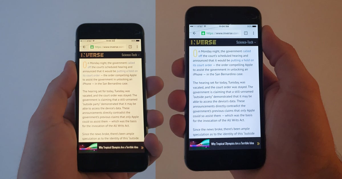 La función Night Shift de iPhone sorprende a usuarios