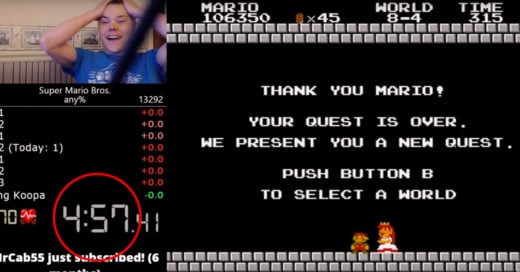 ¡Hay un nuevo récord: termina el Super Mario Bros en 4 minutos con 57.260 segundos!