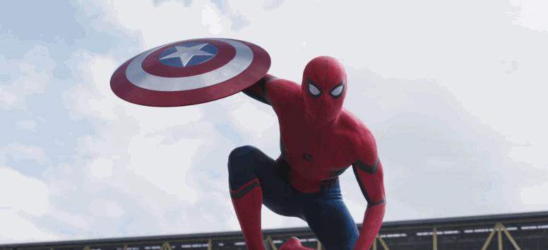 gif spiderman civil war