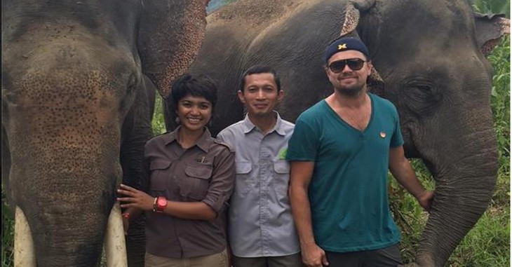 DiCaprio de activista en Sumatra
