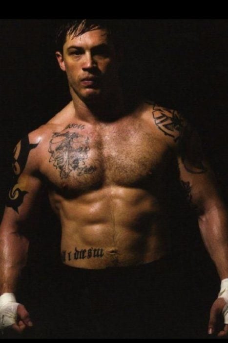 Tom Hardy en la película Warrior