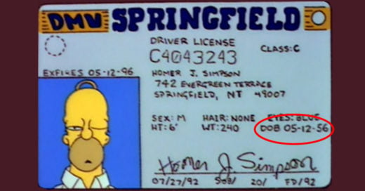 Homero Simpson cumple 60 años según su licencia de conducir