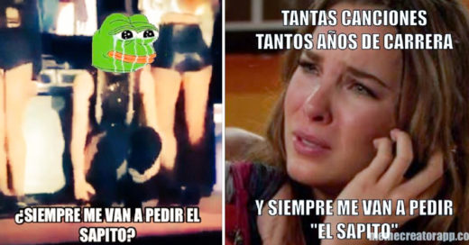 15 Memes de #LadySapito; así se burlaron de Belinda por no querer cantar 'El Sapito'
