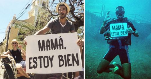 Deja todo para recorrer el Mundo y sólo avisa por Instagram “Mamá, estoy bien”