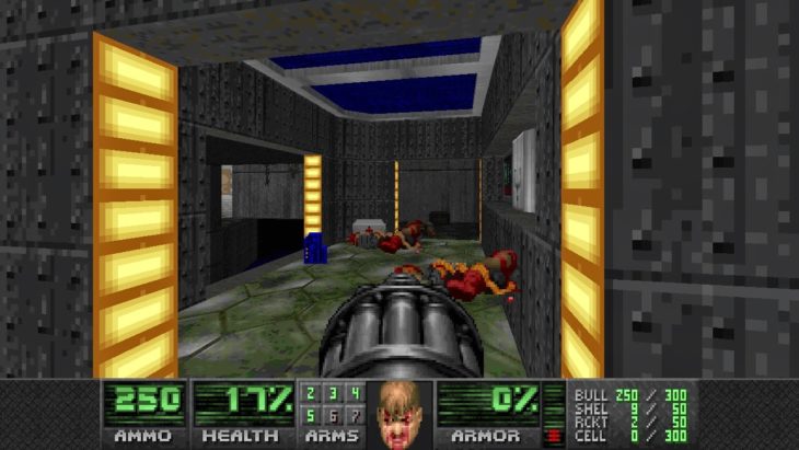 Ametralladora Doom antes