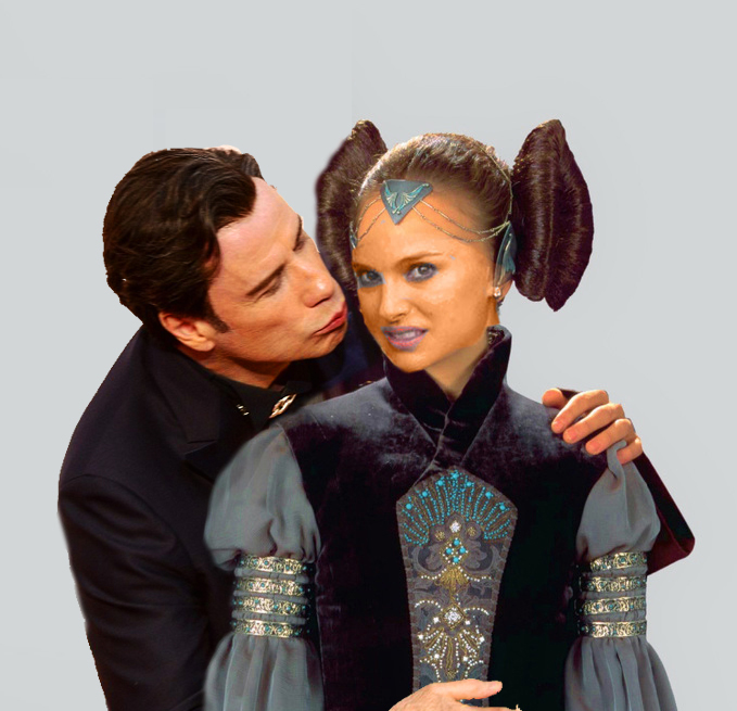 Natalie portman y Travolta