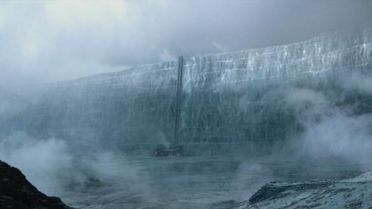 Muro de hielo en Game of Thornes