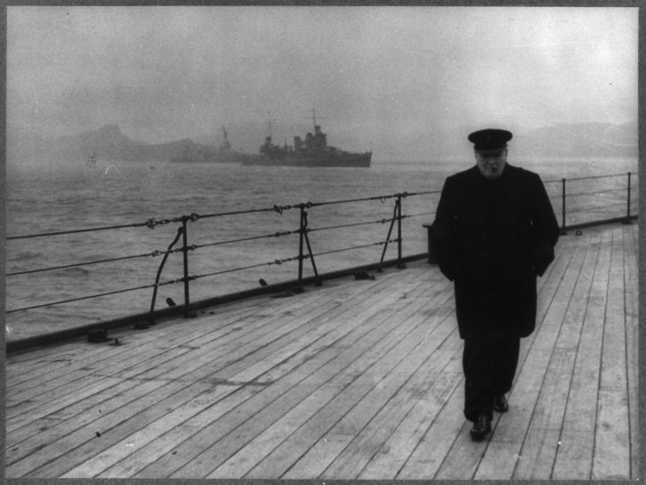 churchill en barco