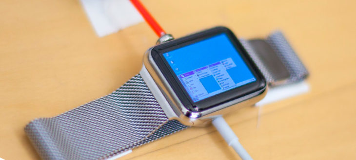 Reloj Apple que corre Windows 95