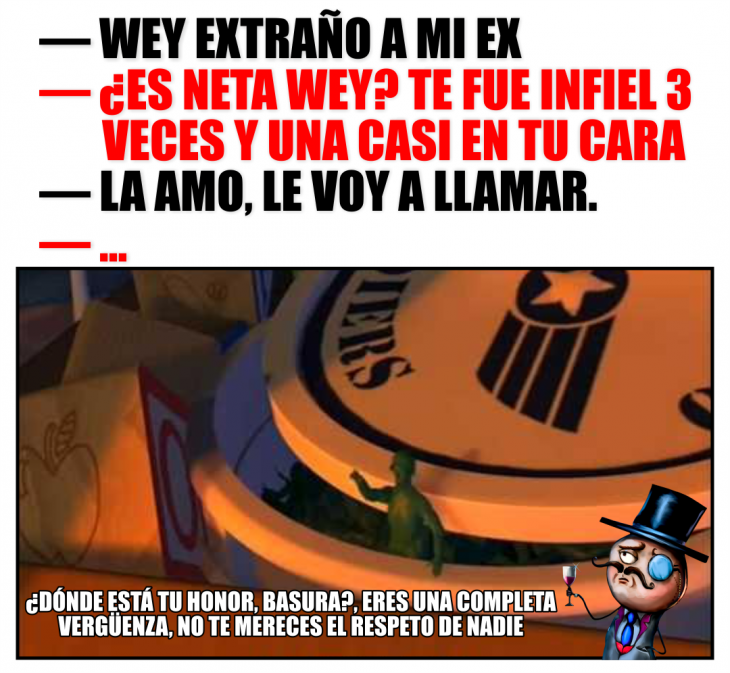 meme la guia del varón, toy story