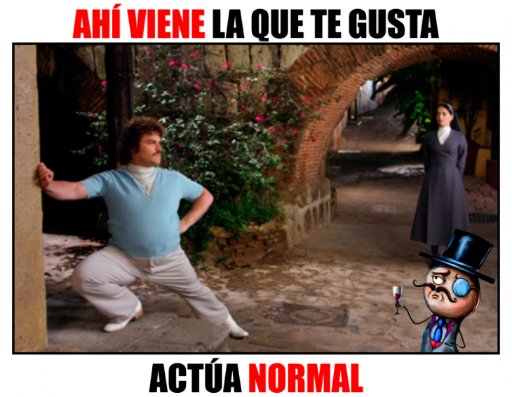 meme la guia del varón, nacho libre